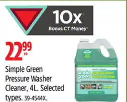 Canadian Tire Simple Green Pressure Washer Cleaner offer