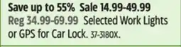 Canadian Tire Selected Work Lights or GPS for Car Lock offer