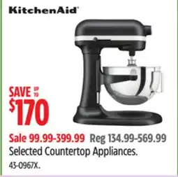 Canadian Tire Selected Countertop Appliances offer