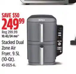 Canadian Tire Stacked Dual Zone Air Fryer, 9.5L (10-Qt) offer