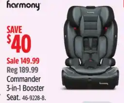 Canadian Tire Harmony Commander 3-in-1 Booster Seat offer