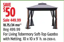 Canadian Tire For Living Tobermory Soft-Top Gazebo with Netting offer