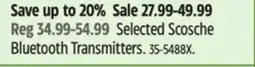 Canadian Tire Selected Scosche Bluetooth Transmitters offer