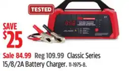 Canadian Tire MotoMaster Classic Series 15/8/2A Battery Charger offer