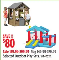 Canadian Tire Selected Outdoor Play Sets offer