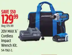 Canadian Tire 20V MAX α΄½ββ Cordless Impact Wrench Kit offer