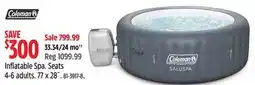 Canadian Tire Coleman Inflatable Spa offer