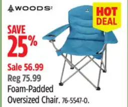 Canadian Tire Woods Foam-Padded Oversized Chair offer