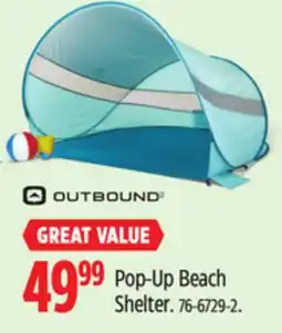 Canadian Tire OUTBOUND Pop-Up Beach Shelter offer