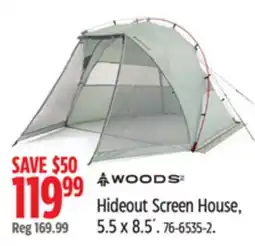 Canadian Tire Woods Hideout Screen House 5.5 x 8.5' offer
