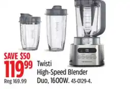 Canadian Tire Twisti High-Speed Blender Duo, 1600W offer