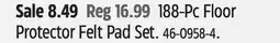 Canadian Tire 188-Pc Floor Protector Felt Pad Set offer