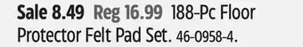 Canadian Tire 188-Pc Floor Protector Felt Pad Set offer