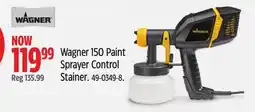 Canadian Tire Wagner 150 Paint Sprayer Control Stainer offer
