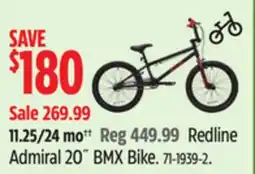 Canadian Tire Redline Admiral 20 BMX Bike offer