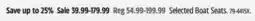 Canadian Tire Selected Boat Seats offer