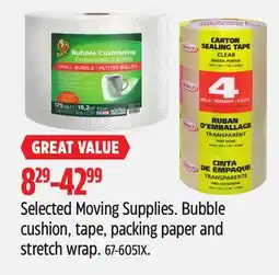 Canadian Tire Selected Moving Supplies offer