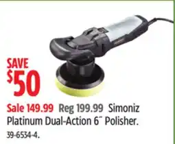 Canadian Tire Simoniz Platinum Dual-Action 6˝ Polisher offer
