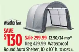 Canadian Tire Weather Fast Waterproof Round Auto Shelter offer