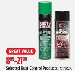 Canadian Tire Selected Rust Control Products offer