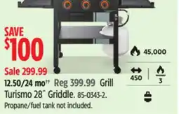 Canadian Tire Grill Turismo 28 Griddle offer