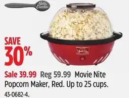 Canadian Tire Betty Crocker Movie Nite Popcorn Maker, Red offer