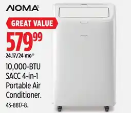 Canadian Tire NOMA 10,000-BTU SACC 4-in-1 Portable Air Conditioner offer