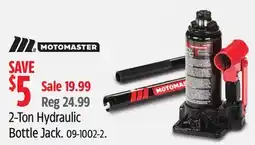 Canadian Tire 2-Ton Hydraulic Bottle Jack offer
