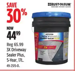 Canadian Tire RUST-OLEUM 3X Driveway Sealer Plus offer