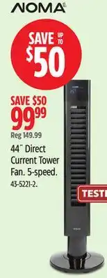 Canadian Tire 44 Direct Current Tower Fan offer