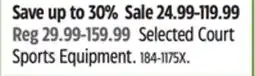 Canadian Tire Selected Court Sports Equipment offer