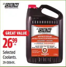 Canadian Tire OEM Selected Coolants offer
