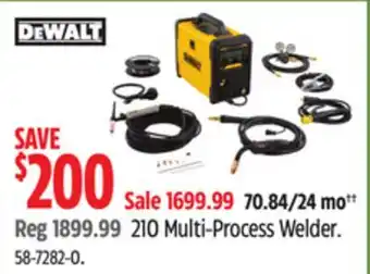 Canadian Tire DEWALT 210 Multi-Process Welder offer