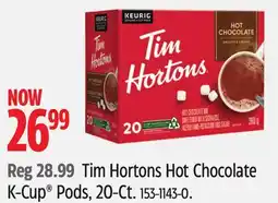 Canadian Tire Tim Hortons Hot Chocolate K-Cup Pods offer