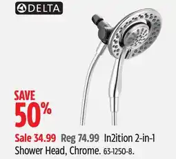 Canadian Tire DELTA In2ition 2-in-1 Shower Head offer