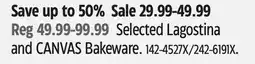 Canadian Tire Selected Lagostina and CANVAS Bakeware offer