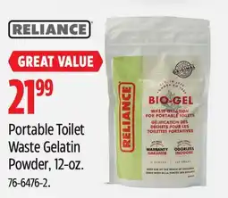 Canadian Tire Portable Toilet Waste Gelatin Powder, 12-oz offer