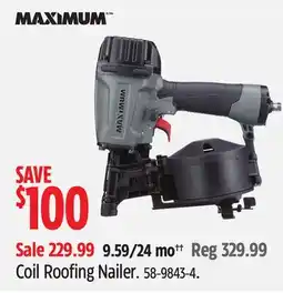 Canadian Tire Coil Roofing Nailer offer