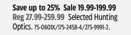 Canadian Tire Selected Hunting Optics offer