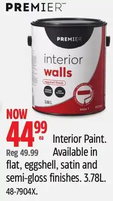Canadian Tire Interior Paint offer