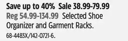 Canadian Tire Selected Shoe Organizer and Garment Racks offer