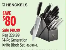 Canadian Tire 14-Pc Generation Knife Block Set offer