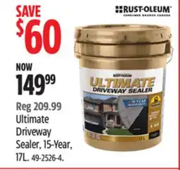 Canadian Tire RUST-OLEUM Ultimate Driveway Sealer offer