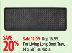 Canadian Tire For Living Long Boot Tray offer
