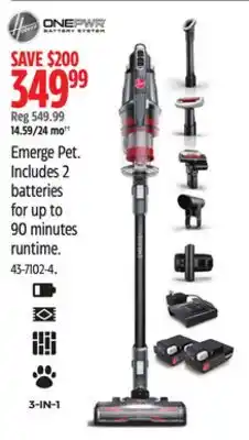Canadian Tire Emerge Pet offer