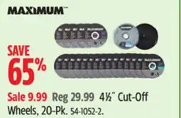 Canadian Tire MAXIMUM 4½ Cut-Off Wheels offer
