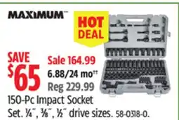 Canadian Tire Maximum 150-Pc Impact Socket Set offer