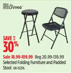 Canadian Tire Selected Folding Furniture and Padded Stool offer