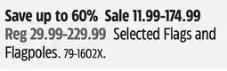 Canadian Tire Selected Flags and Flagpoles offer