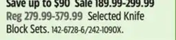 Canadian Tire Selected Knife Block Sets offer